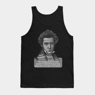 Søren Kierkegaard Portrait and Quote Tank Top